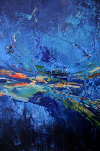 Peinture de Catherine Renard: Blue Symphonia
