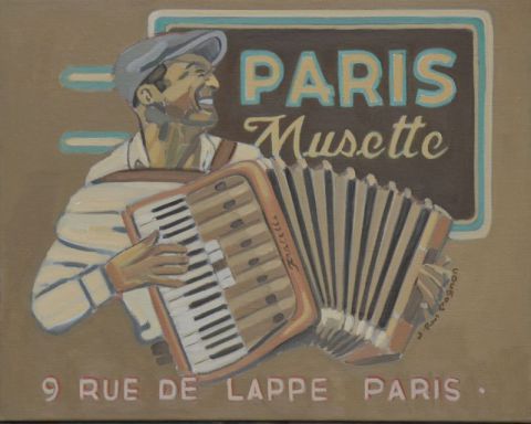 PARIS MUSETTE - Peinture - J-Paul PAGNON