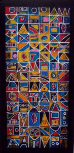 Peinture de ANTOINE MELLADO: tapis graphique-2
