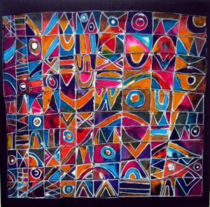 Peinture de ANTOINE MELLADO: tapis graphique-5