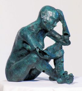 Sculpture de Didier MALLARD: La penseuse