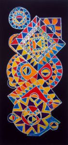 Peinture de ANTOINE MELLADO: tapis graphique -8