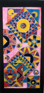 Peinture de ANTOINE MELLADO: tapis graphique -9
