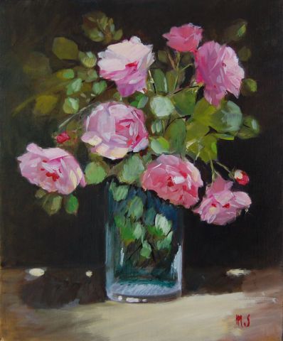 Les roses de Perrot - Peinture - MONIQUE SHAW