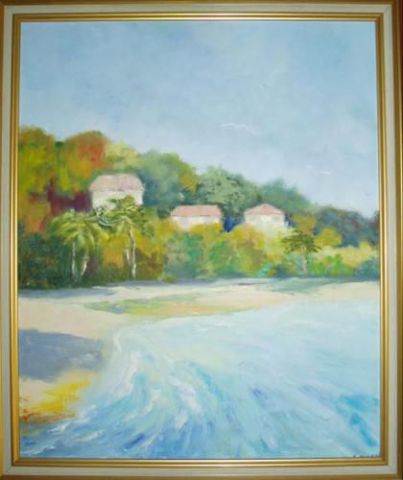 Mer paradisiaque, Martinique - Peinture - Mily