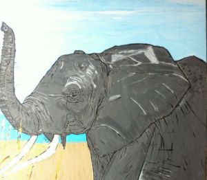 Voir le détail de cette oeuvre: ELEPHANT AFRICAIN