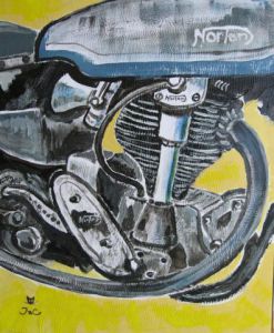 Voir cette oeuvre de JaC: Norton 500 Inter la Moto du Diable