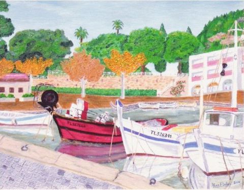 L'artiste alain FLAHOU - port de provence