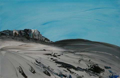 Les falaises du Causse - Peinture - FABIENNE ROUX