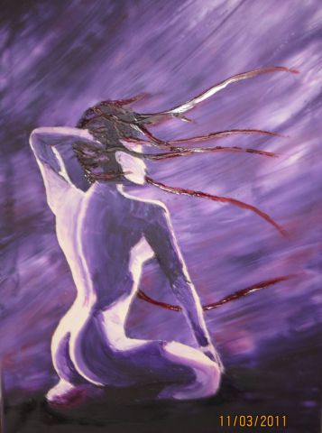 L'artiste ninico - Nue dans le vent