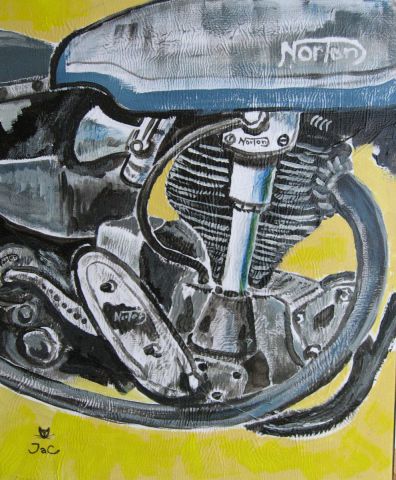 Norton 500 Inter la Moto du Diable - Peinture - JaC