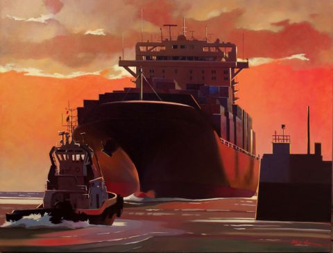 L'ARRIVEE - Peinture - PHILIPPE LEROUX L'ARRIVEE - Peinture - PHILIPPE LEROUX
