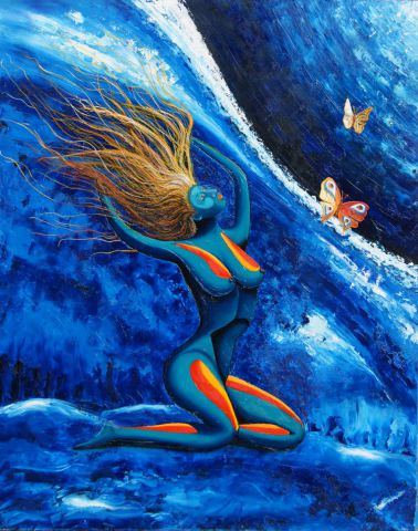 L'artiste filipo - la femme bleu
