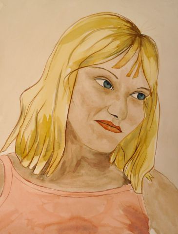 Autoportrait2 - Peinture - chantalthomasroge
