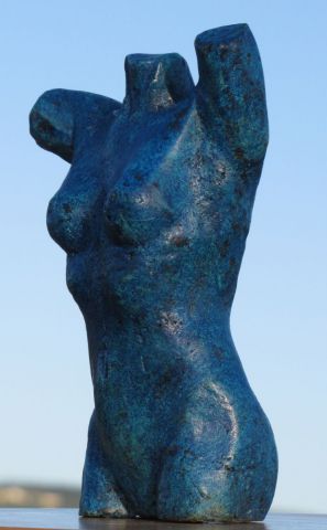 buste femme patiné - Sculpture - Didier MALLARD