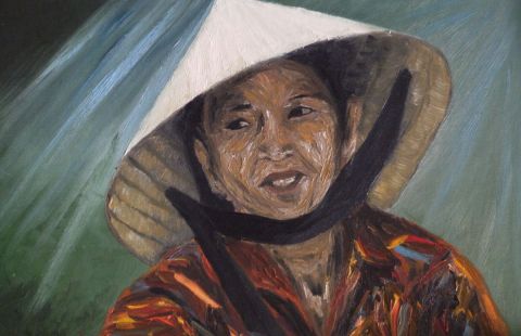 Vietnam - Peinture - cecile guiard