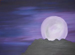 Peinture de CPatrice: pleine lune