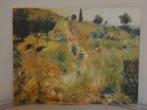 Voir le détail de cette oeuvre: Chemin montant dans les hautes herbres selon Auguste Renoire