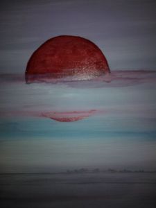 Voir cette oeuvre de BRIGITTE BASPEYRAS: soleil rouge
