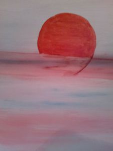 Voir cette oeuvre de BRIGITTE BASPEYRAS: soleil rouge2