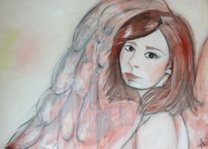 Peinture de audrey denis: l'ange du 20 octobre