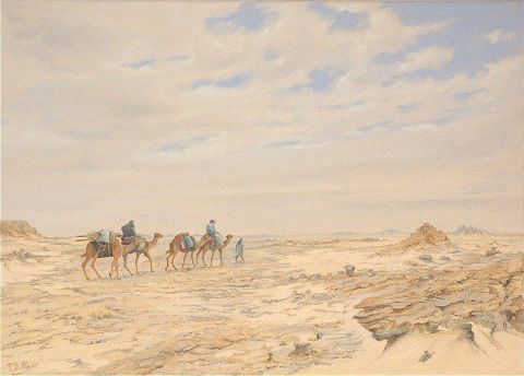 Dans le désert de la Tefedest (Algerie) - Peinture - Till Dehrmann Dans le désert de la Tefedest (Algerie) - Peinture - Till Dehrmann