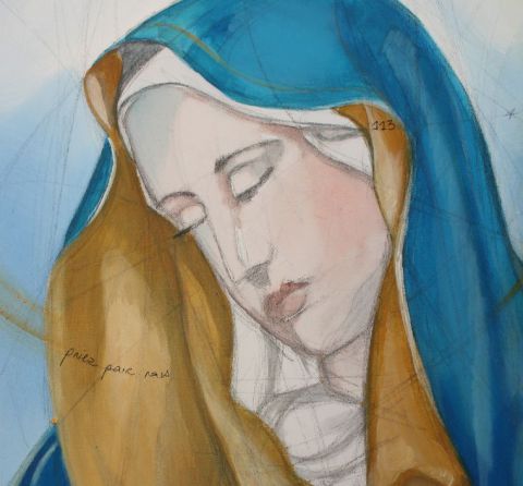 Notre Dame des miracles - Peinture - audrey denis Notre Dame des miracles - Peinture - audrey denis