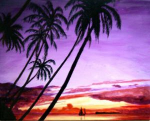 Voir cette oeuvre de Parraud: Hawai au couchant