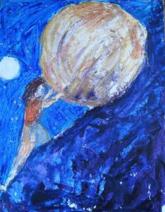 Peinture de MARIE INDIGO: Sysiphus 