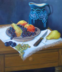 Voir le détail de cette oeuvre: Cruche bleue