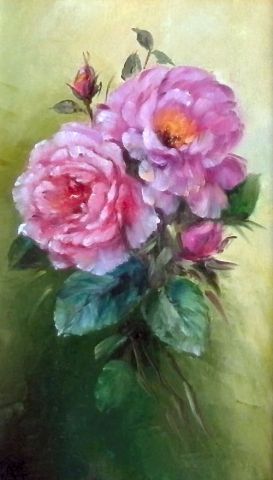 Les roses - Peinture - chrispaint-flowers