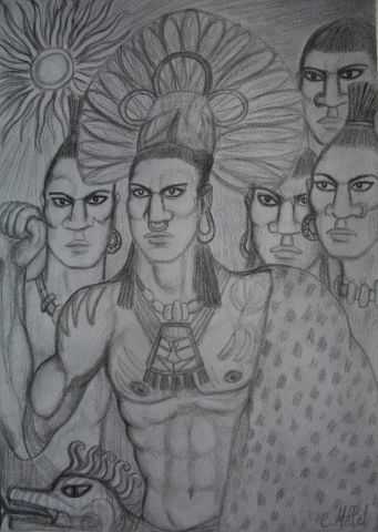 L'artiste Cindy MILLET - Hommage à la civilisation aztèque L'artiste Cindy MILLET - Hommage à la civilisation aztèque