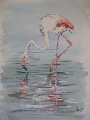 L'artiste valerie CROCHARD - le bec dans l'eau
