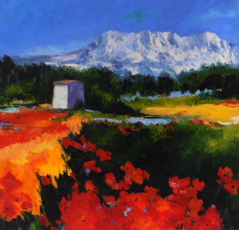 L'artiste Veronique LANCIEN - PRINTEMPS A LA STE VICTOIRE L'artiste Veronique LANCIEN - PRINTEMPS A LA STE VICTOIRE