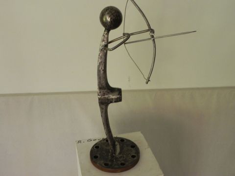 L'ARCHER - Sculpture - Roland GOURDON