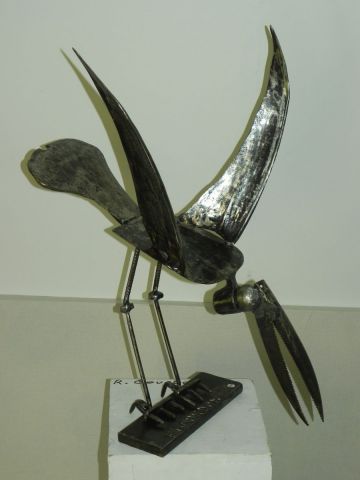 L'ARCHAEOPTERIX (dinosaure volant) - Sculpture - Roland GOURDON