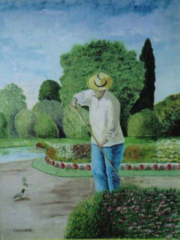 le jardinier parisien - Peinture - silvio laberinto