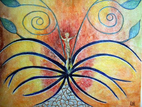 Les Elfes - Peinture - lebreton-hays Les Elfes - Peinture - lebreton-hays