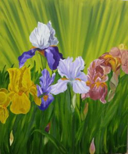 Voir cette oeuvre de Liliane Bichard: Jardin d'iris