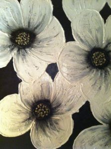 Peinture de Suzie Rodz: Fleurs blanches