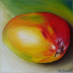 Peinture de Myriam Bonnet: mangue guadeloupe