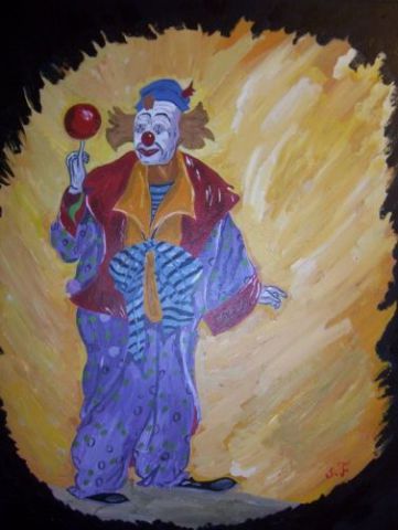 clown a la balle - Peinture - sergio