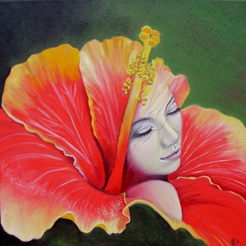L'artiste ALIX - Fleur d'hibiscus