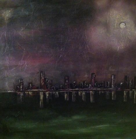 End of Manhattan - Peinture - Suzie Rodz