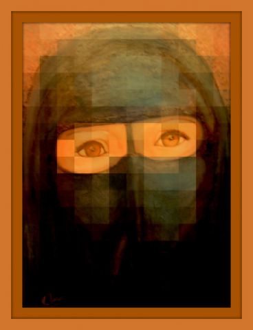 L'artiste Momaur - Femme aux yeux nus 