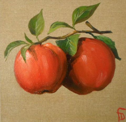 Pommes - Peinture - DANIELA FIRESCOU