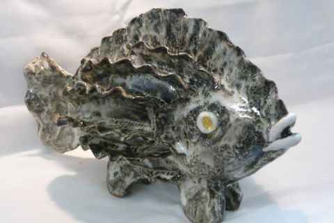 wavy fish - Sculpture - Moixart May