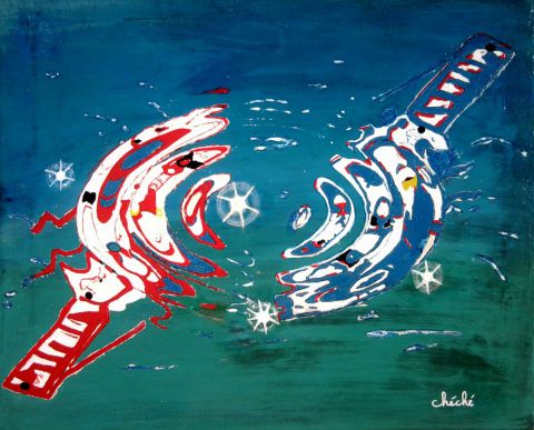 Ode à la joute sétoise - Peinture - Cheche Ode à la joute sétoise - Peinture - Cheche