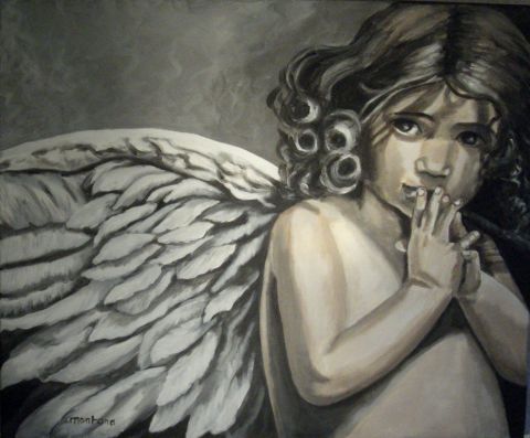 Chérubin - Peinture - angelo montana