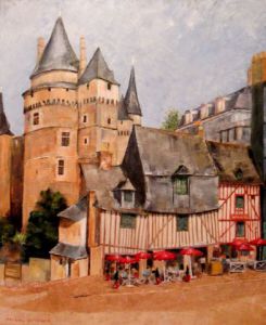 Peinture de Meryl QUIGUER: Chateau de Vitré